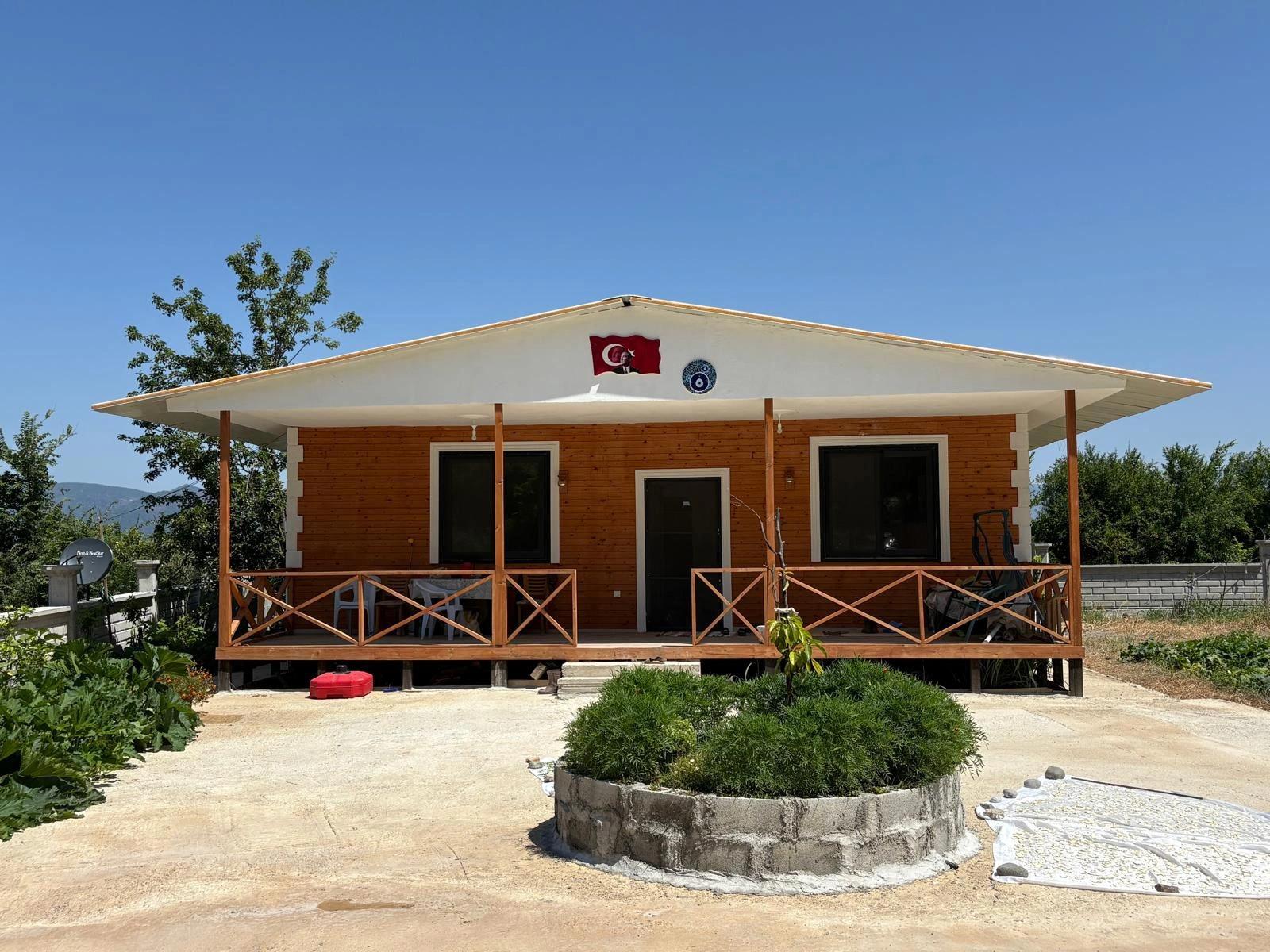 120m2 Detached Wooden House On A 2500m2 Field In Dalyan Karadağ Area
