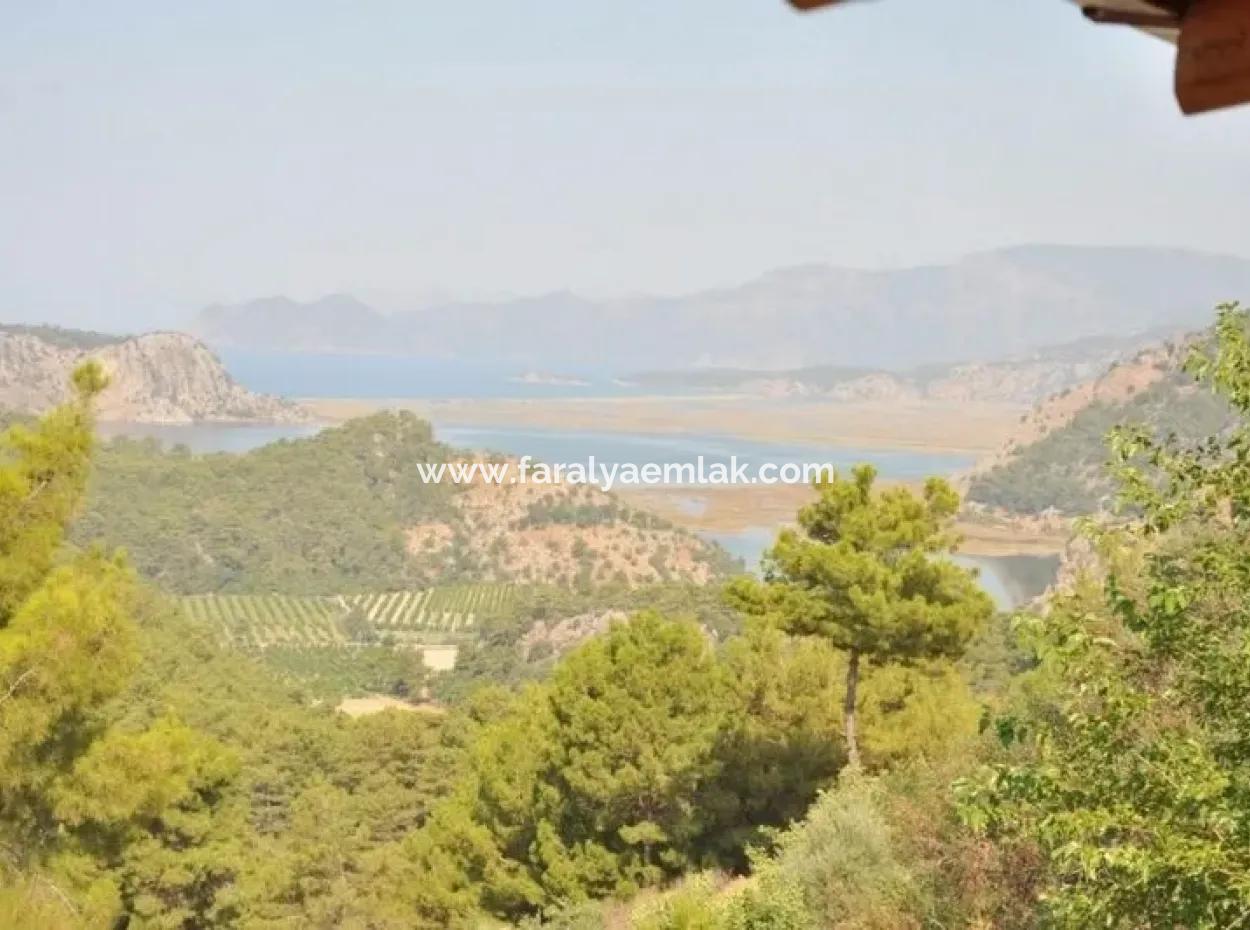 Gökbelde Satılık Villa Dalyan Gökbel İztuzuda Full Deniz Manzaralı Satılık Villa