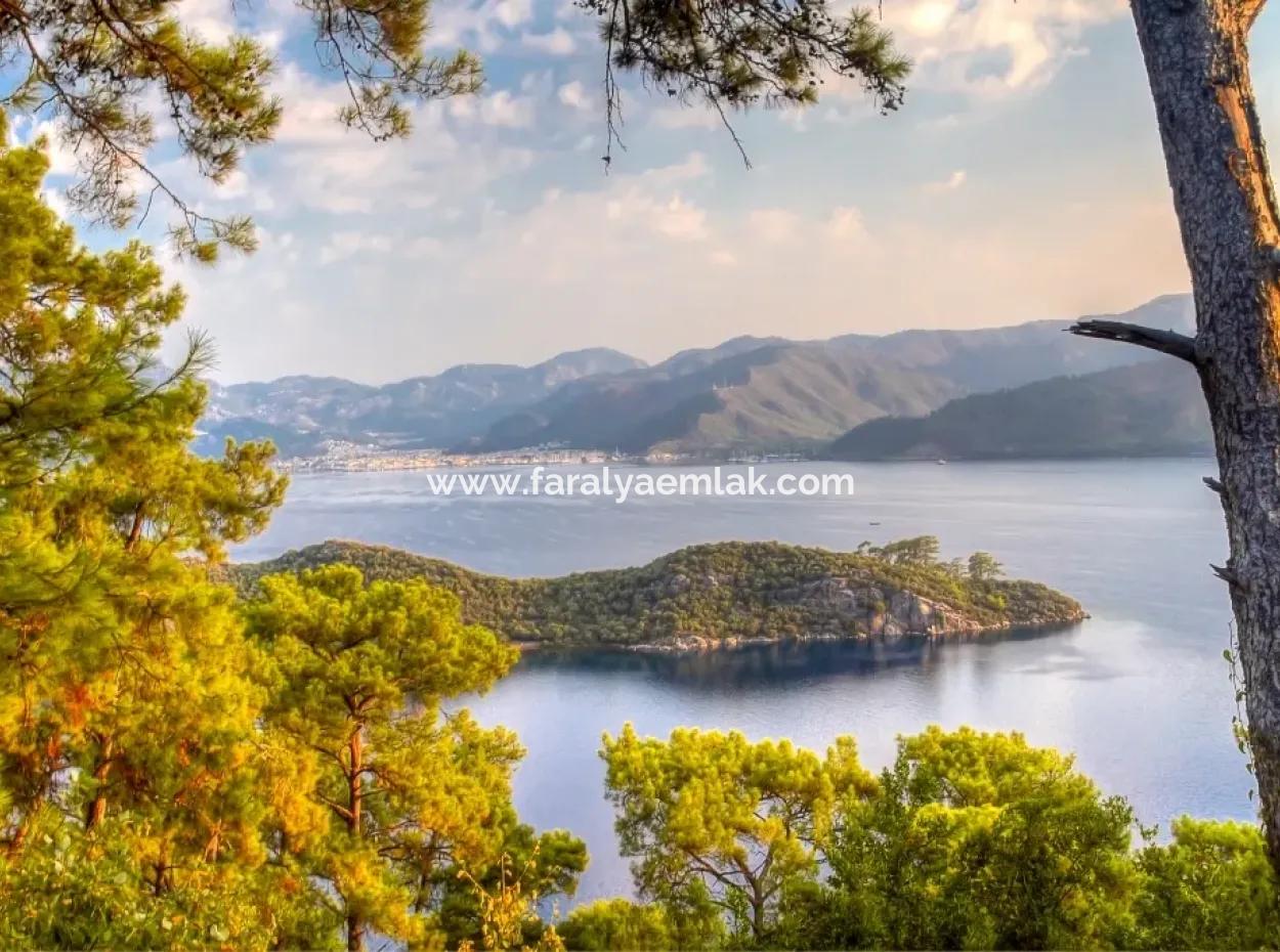 Marmaris Ada Köyde Denize Sıfır 4000M2 Satılık Arsa Marmaris Kelepir Denize Sıfır Satılık Arsa